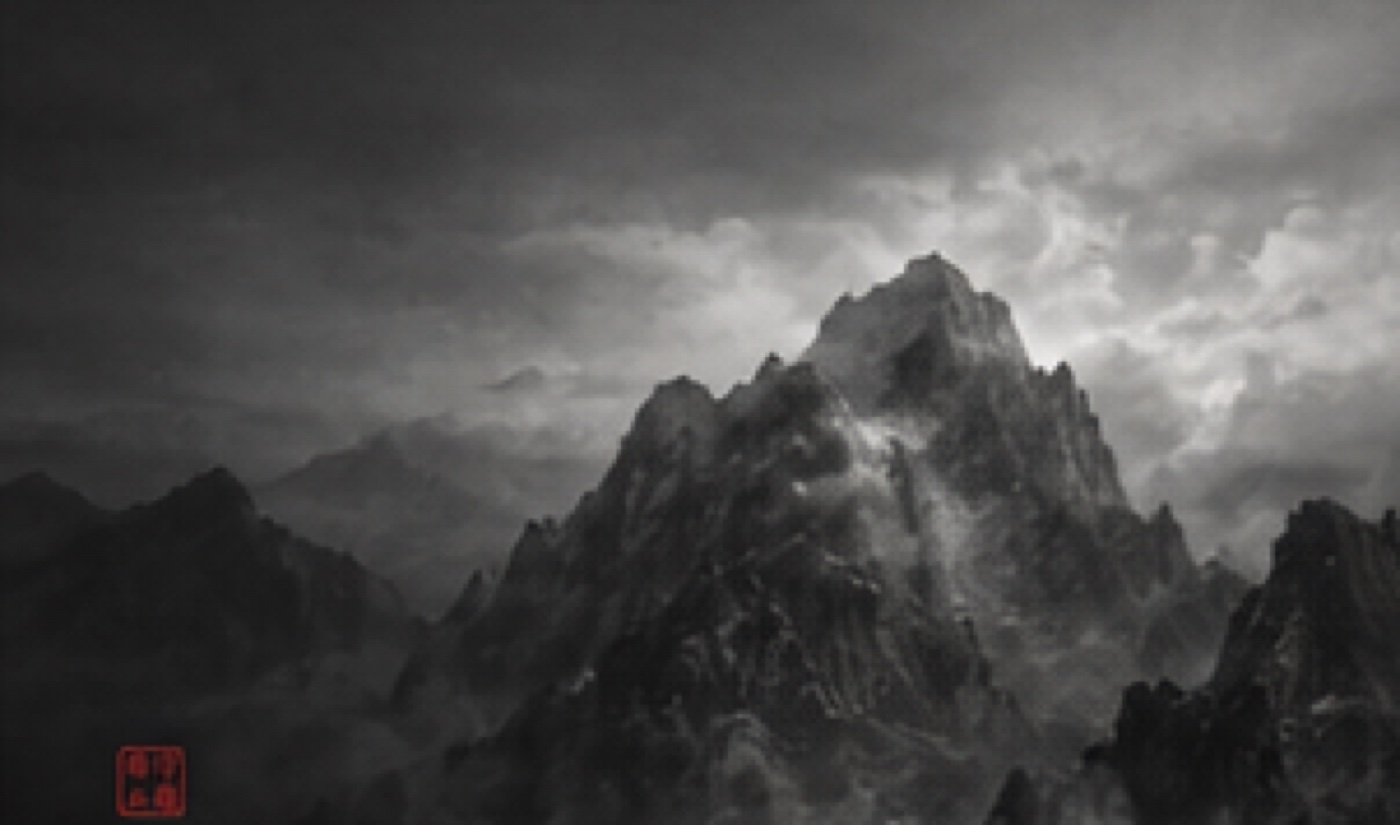 Mountain in mist